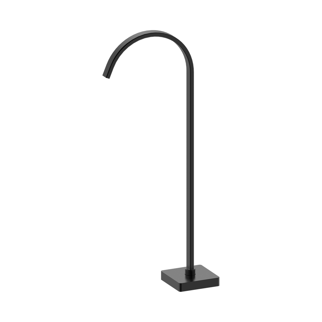 Floor Bath Outlet Matt Black