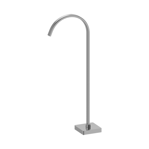 Floor Bath Outlet Brushed Nickel