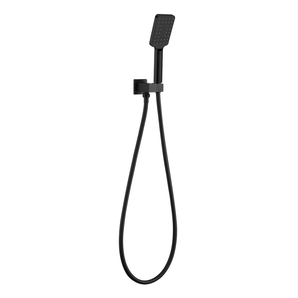 Hand Shower on Elbow Matt Black
