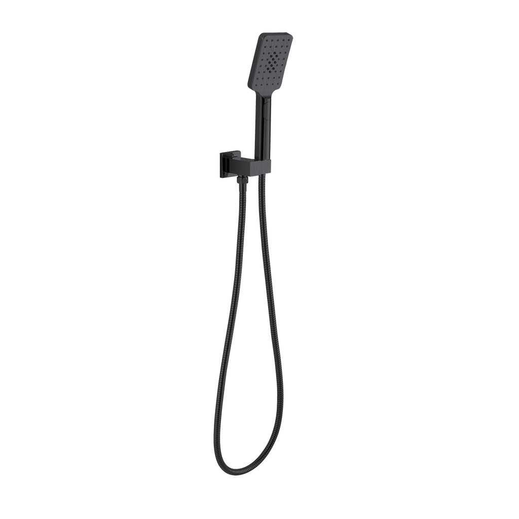 Hand Shower on Elbow Brushed Gun Metal