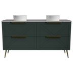 Vanitty 1500 Legs Double WG Basins SilkSurface AC Top