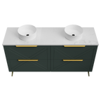 Vanitty 1500 Legs Double WG Basins SilkSurface AC Top