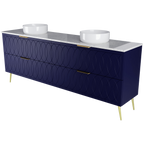 Vanity 2100 Legs Double WG Basins SilkSurface AC Top