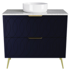 Vanity 900 Legs Centre WG Basin SilkSurface AC Top