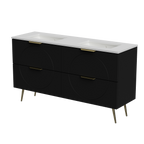 Vanity 1500 Legs Double WG Basins SilkSurface UC Top