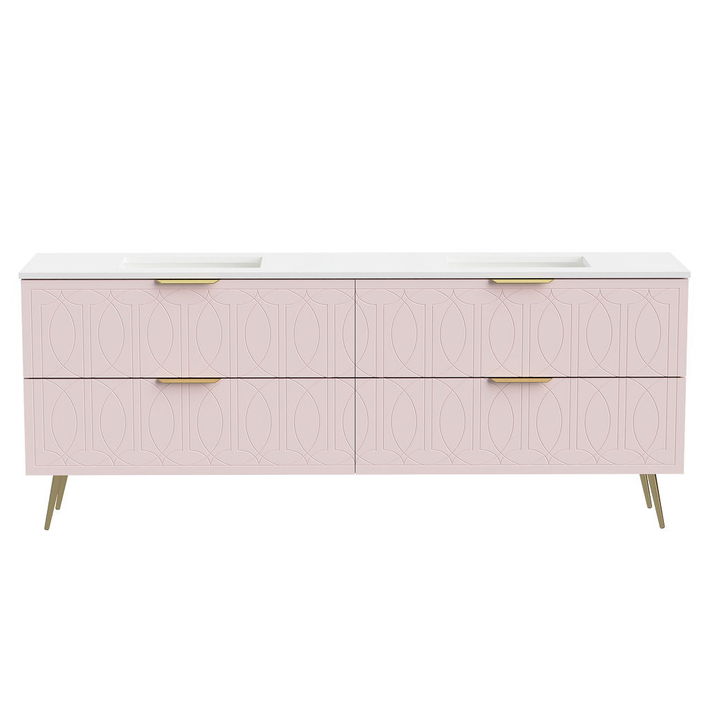 Vanity 2100 Legs Double WG Basins SilkSurface UC Top