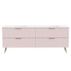 Vanity 2100 Legs Double WG Basins SilkSurface UC Top