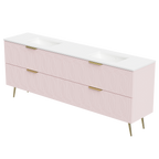 Vanity 2100 Legs Double WG Basins SilkSurface UC Top