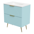 Vanity 750 Legs Centre WG Basin SilkSurface UC Top