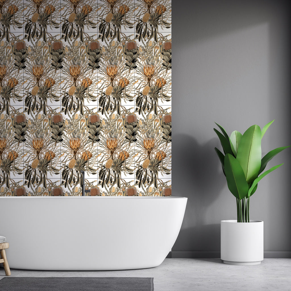 Ochre Matt Tile - lifestyle view
