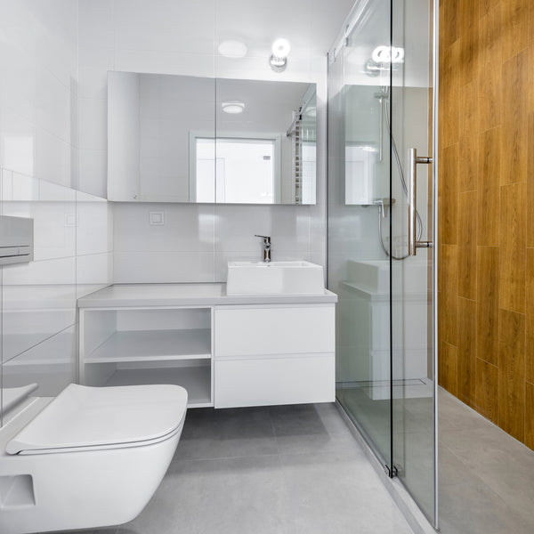 White Satin Tile - lifestyle view