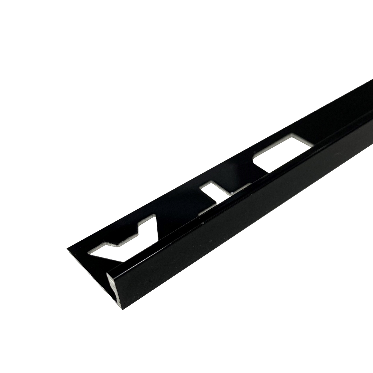 Spectrim L Aluminium Gloss Black 12 x 3000mm