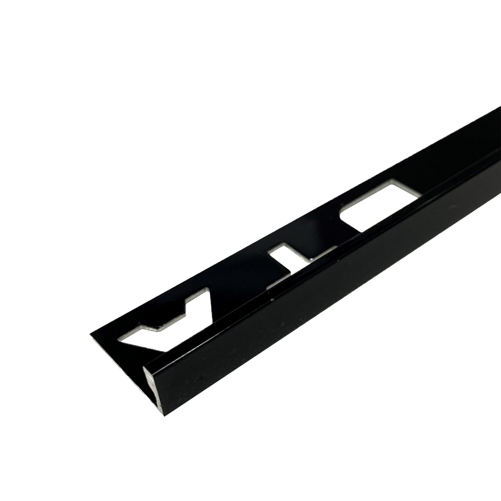 Spectrim L Aluminium Gloss Black 12 x 3000mm
