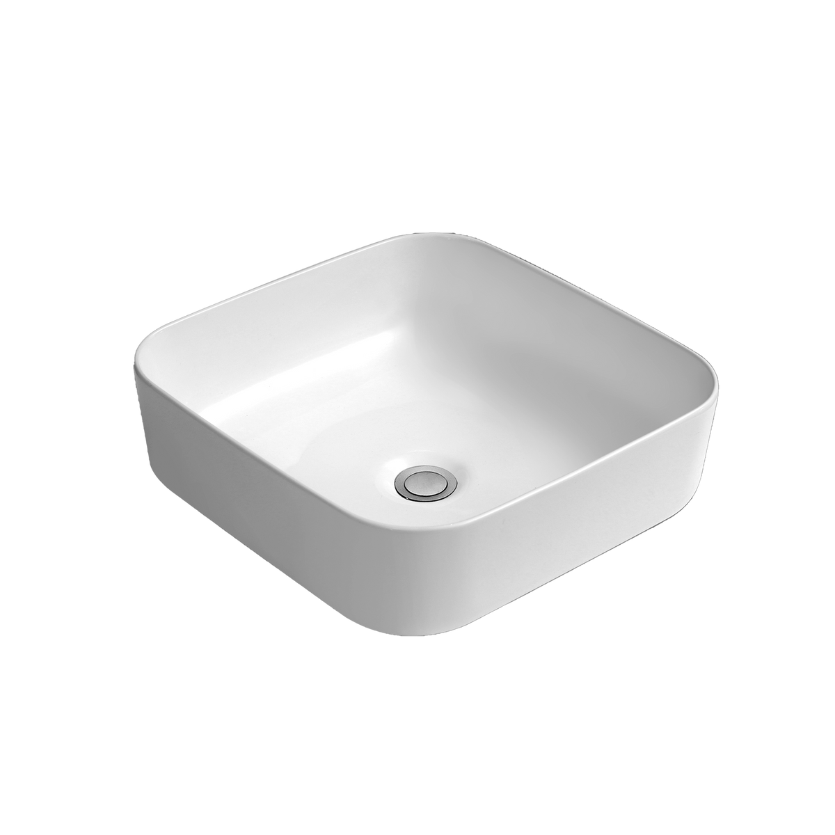 Vessel Basin NTH Ceramic 390x390 Gloss White