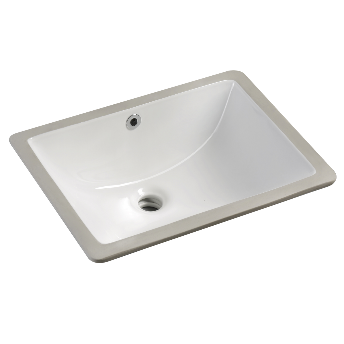 Undermount Basin NTH Ceramic 465x345 Gloss White