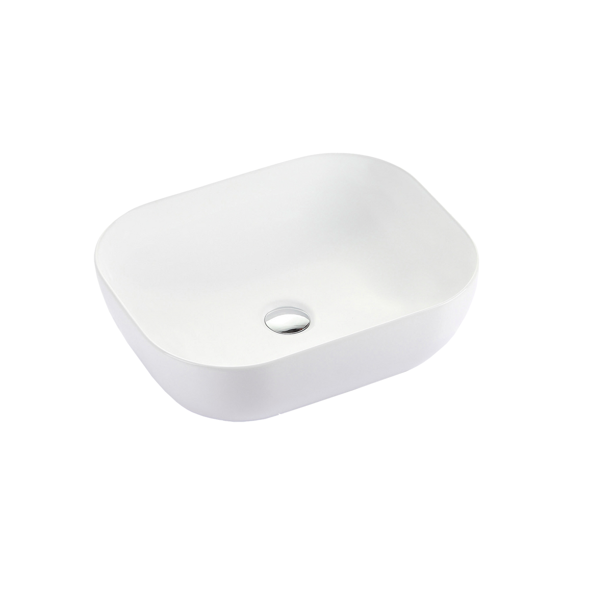 Oval Vessel Basin NTH Ceramic 485x400 Gloss White