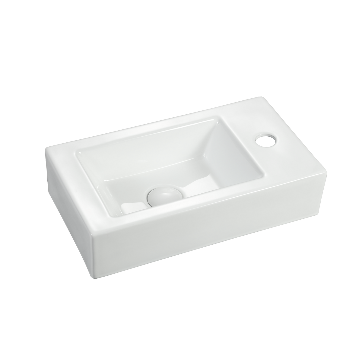 Vessel Basin 1TH Ceramic 460x255 Gloss White