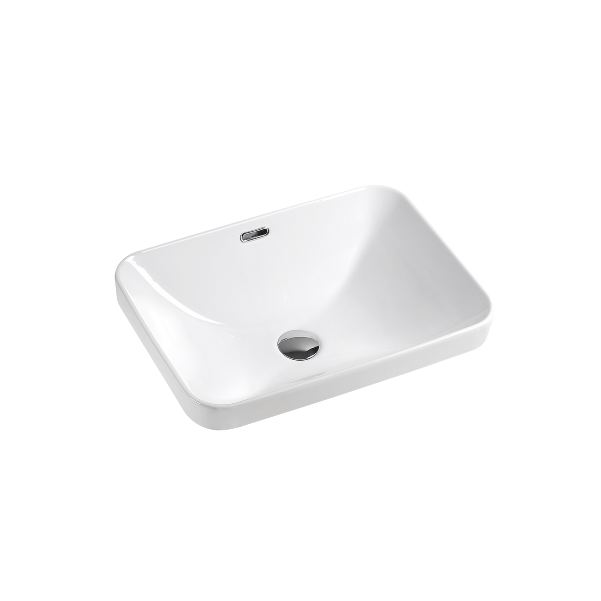 Semi Insert Basin NTH Ceramic 560x390 Gloss White