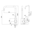 Sink Mixer 200 Chrome