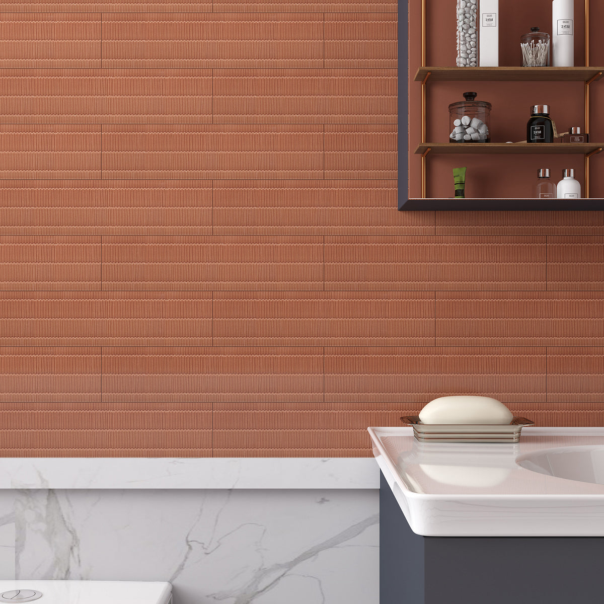 Terra Matt Tile - lifestyle view