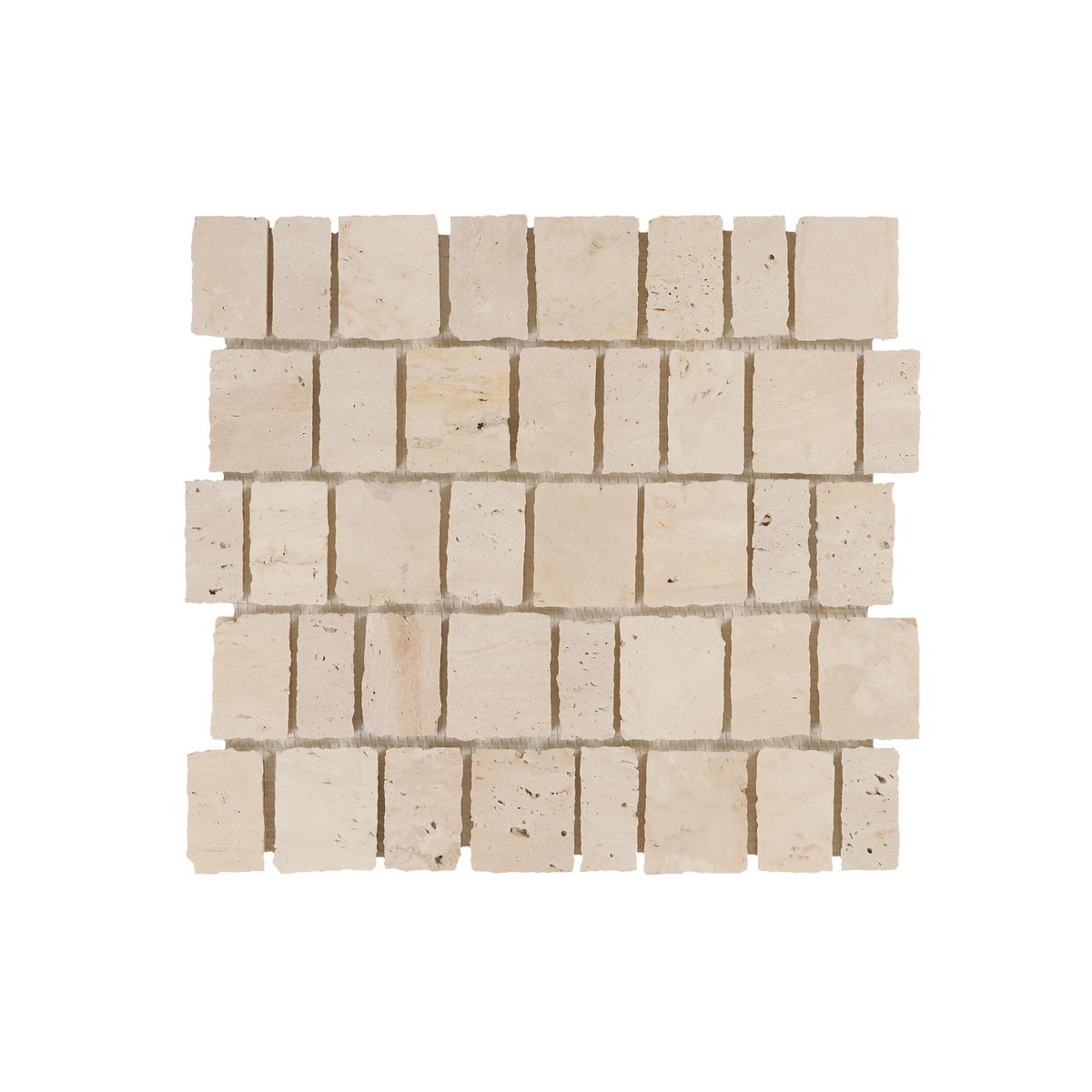Natural Travertine Appia Honed Mosaic