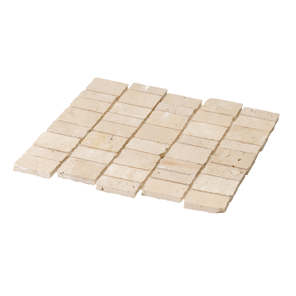 Natural Travertine Appia Honed Mosaic