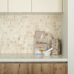 Natural Travertine Appia Honed Mosaic - lifestyle view