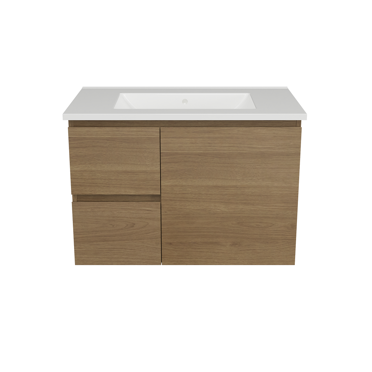 Vanity 750 Wall Hung Centre Bowl Alpha Top