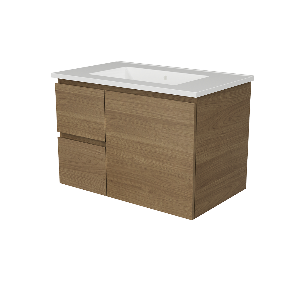 Vanity 750 Wall Hung Centre Bowl Alpha Top