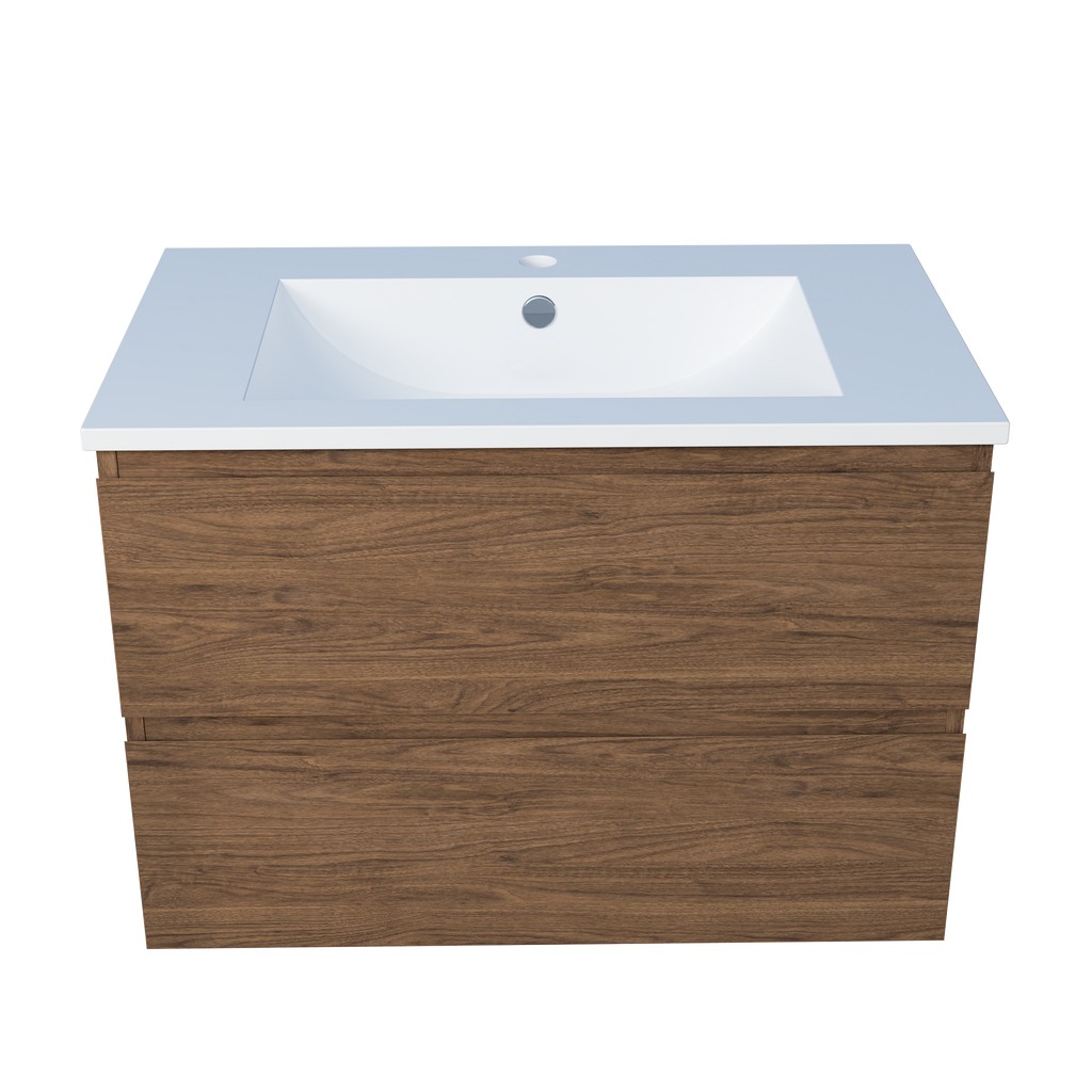 Vanity 750 Wall Hung Centre Bowl Alpha Top