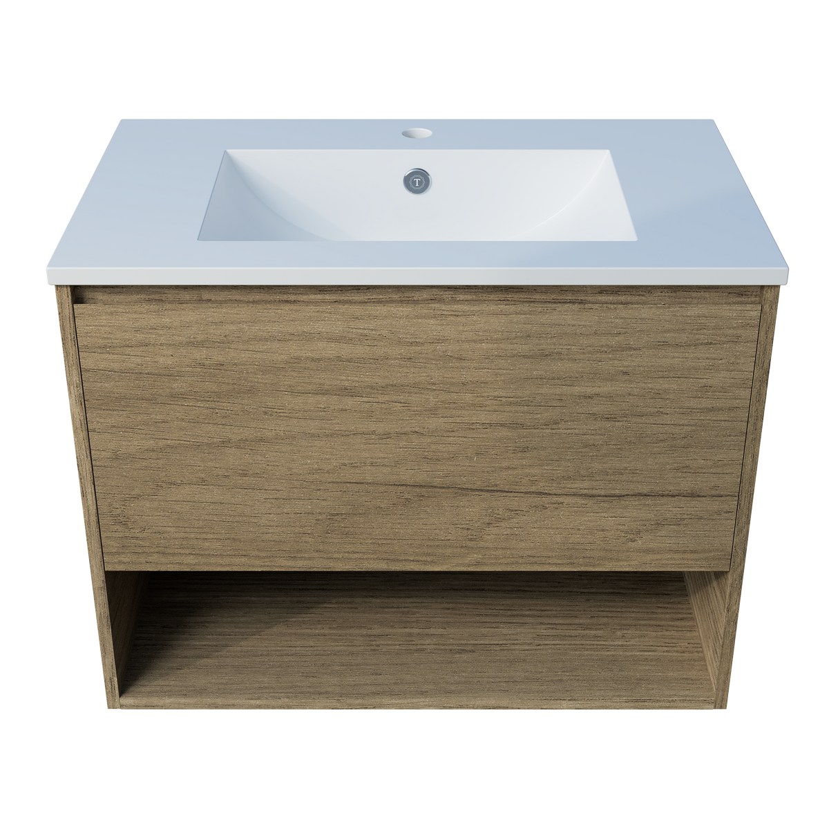 Vanity 750 Wall Hung Centre Bowl Alpha Top