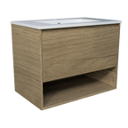 Vanity 750 Wall Hung Centre Bowl Alpha Top