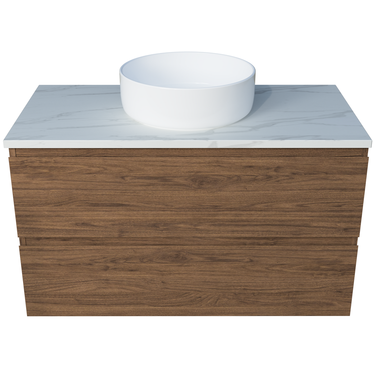 Vanity 900 Wall Hung Centre WG Basin SilkSurface AC Top