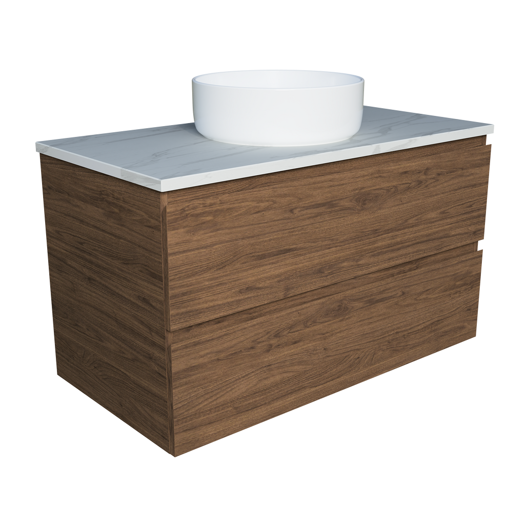 Vanity 900 Wall Hung Centre WG Basin SilkSurface AC Top