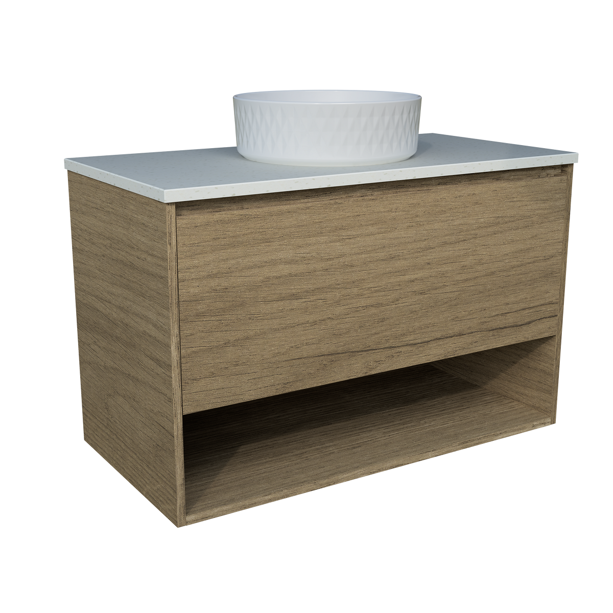 Timberline Oakridge Vanity Wall Hung Centre WG Basin AC Top – Beaumont ...