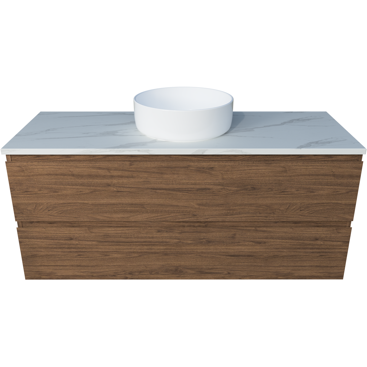 Vanity 1200 Wall Hung Centre WG Basin SilkSurface AC Top