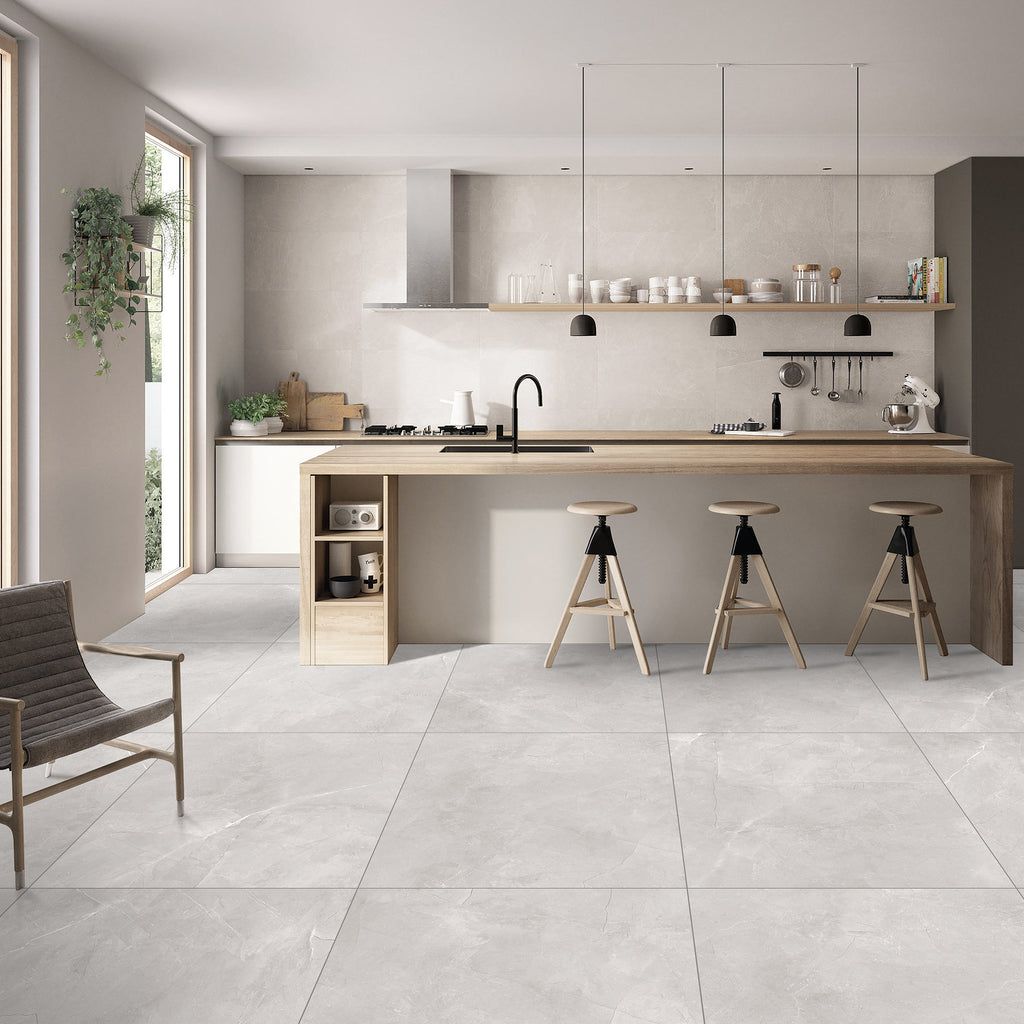 Greige Matt Tile - lifestyle view