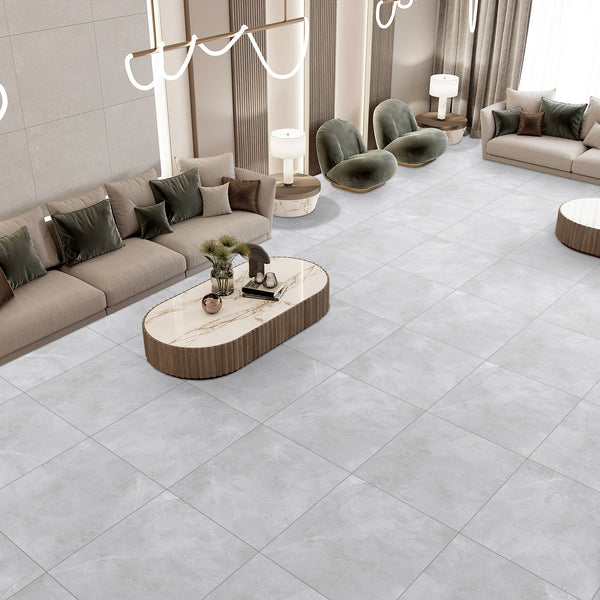 Silver Matt Tile - lifestyle view