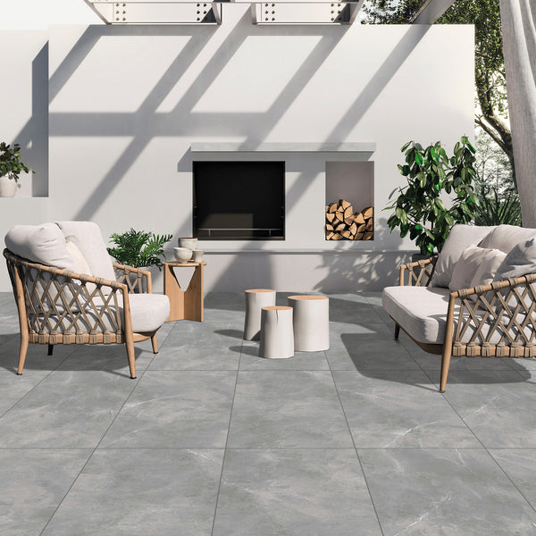 Dark Grey Matt Tile - lifestyle view