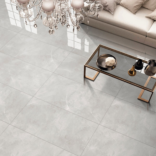 Greige Polished Tile - lifestyle view