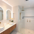 White Extra Textured Tile - lifestyle view