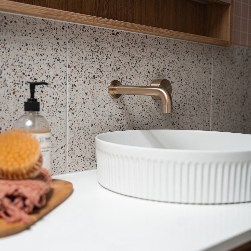 White Extra Textured Tile - lifestyle view