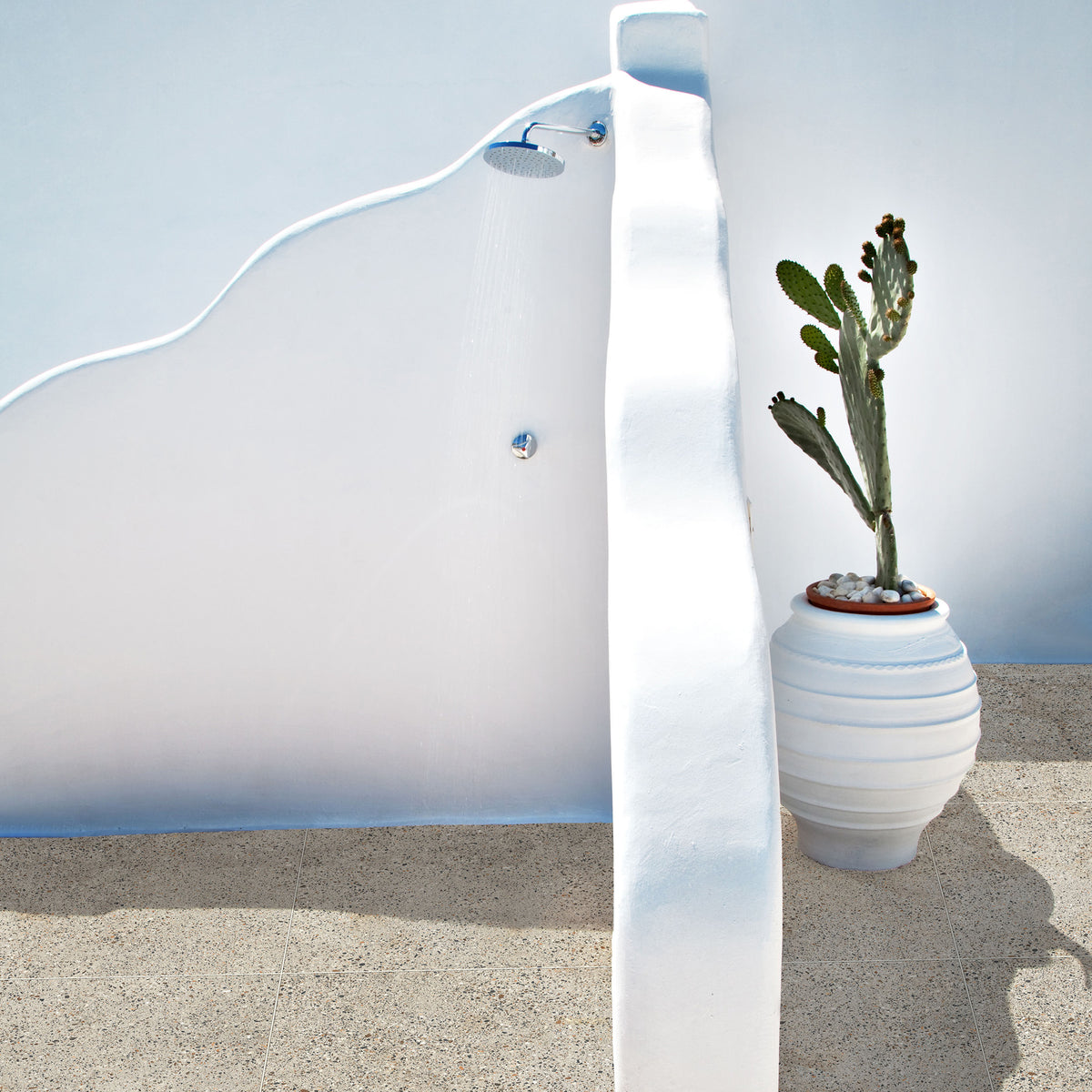 Greige Extra Textured Tile - lifestyle view