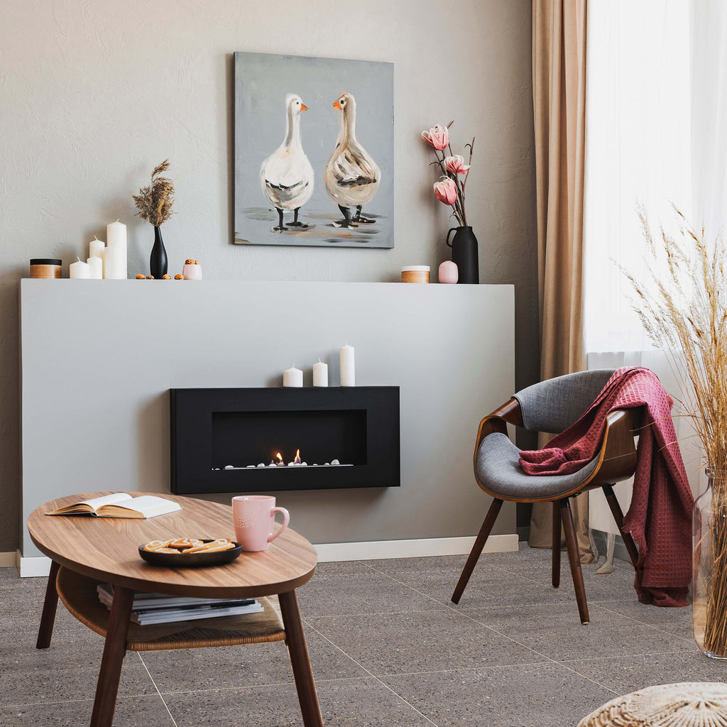 Charcoal Extra Textured Tile - lifestyle view