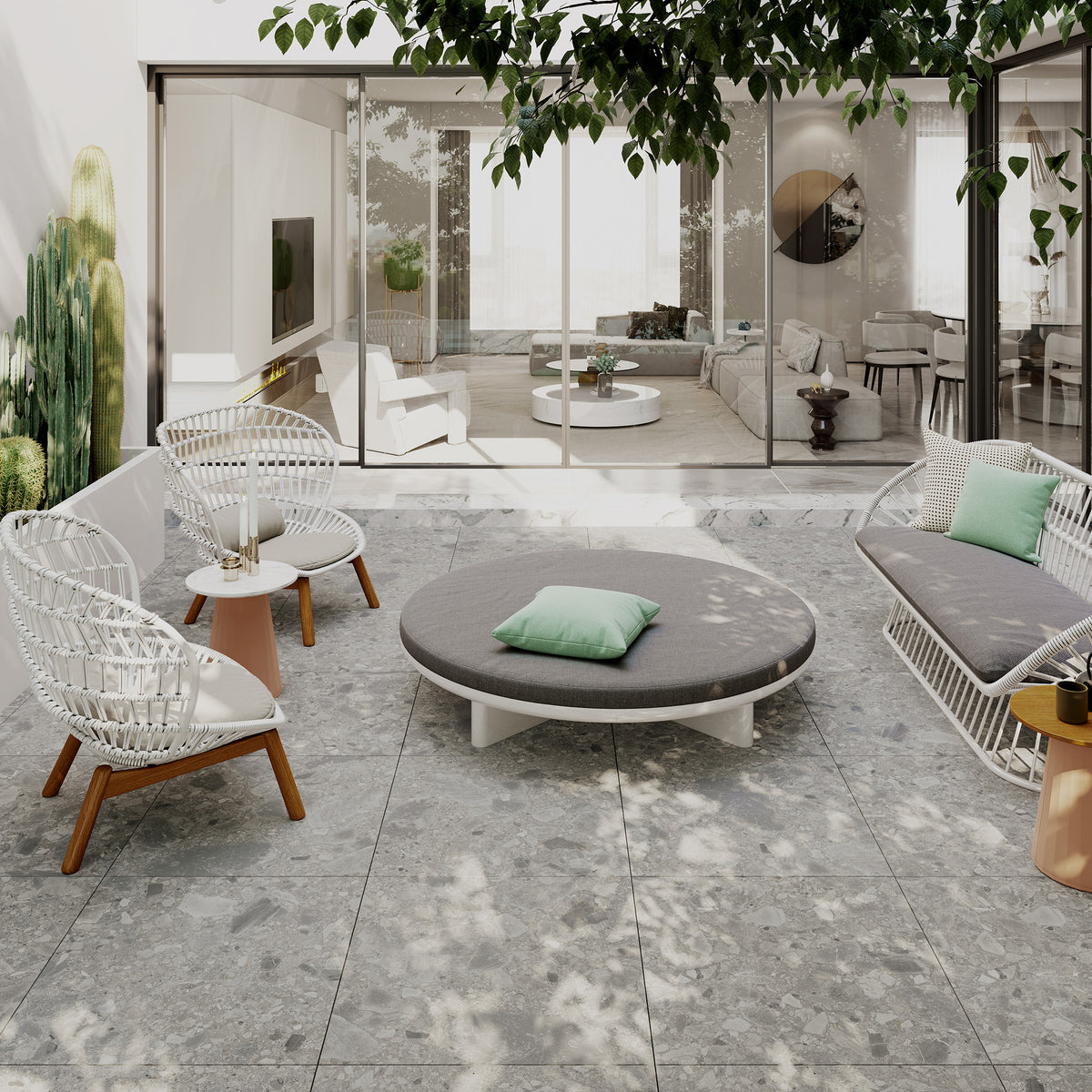 Ceppo Grigio Textured Paver - lifestyle view