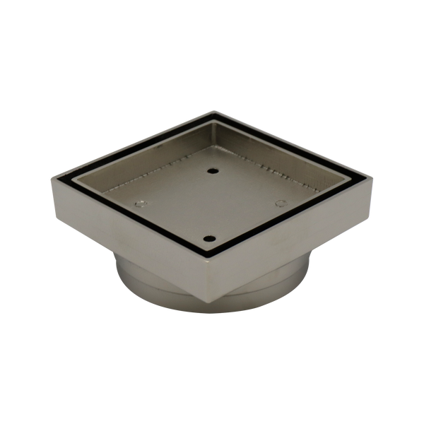 Square Tile Insert Brushed Nickel 115x115x100mm