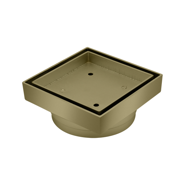 Square Tile Insert Brushed Gold 115x115x100mm