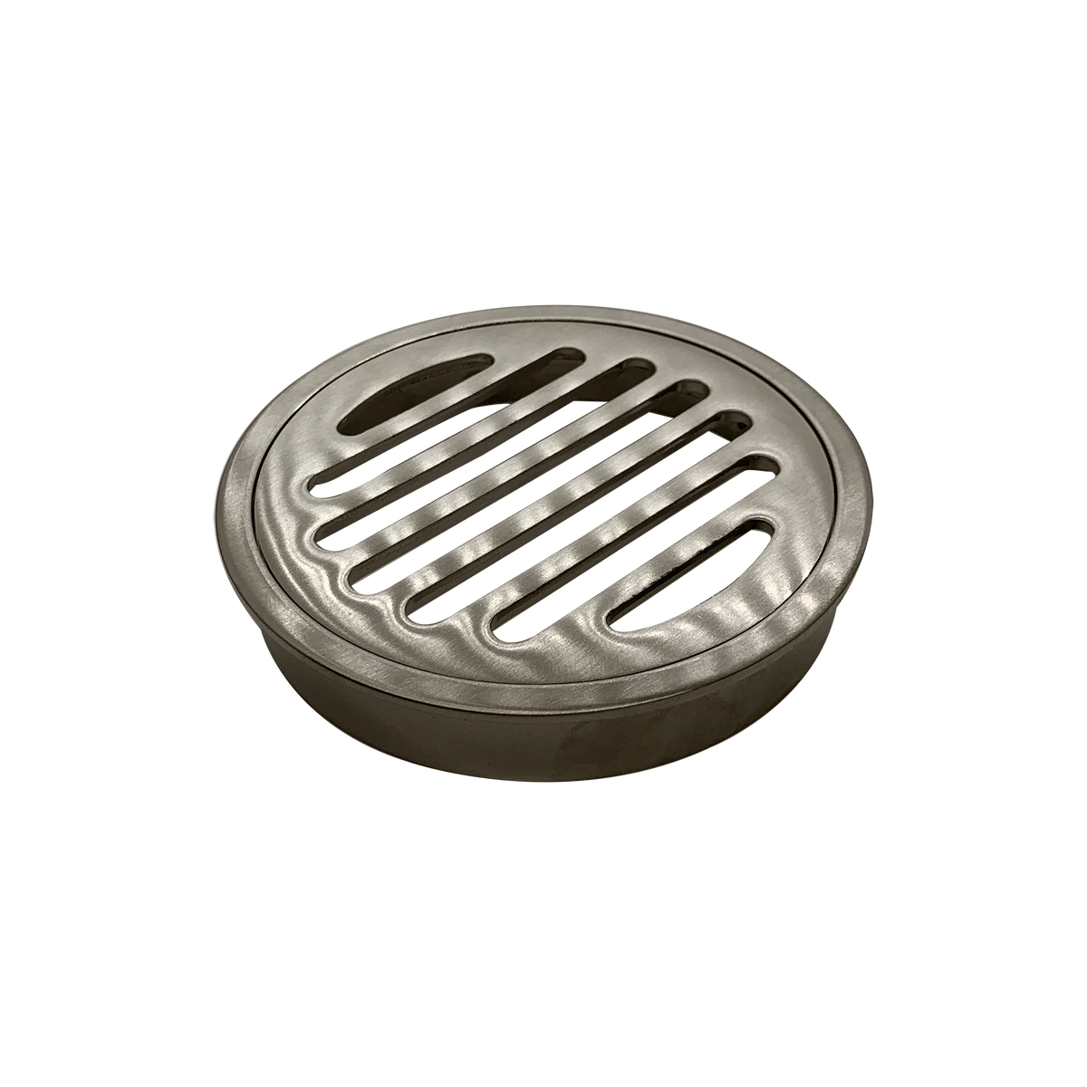 Round Grate Brushed Nickel 100mm