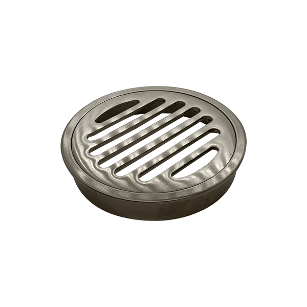 Round Grate Brushed Nickel 100mm
