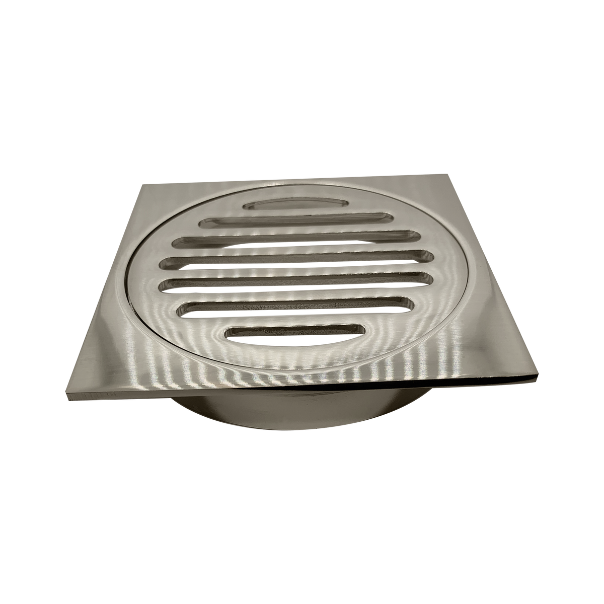 Square Grate Brushed Nickel 100mm